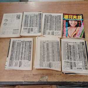 週刊実話 昭和 詳細不明 7冊セット 古本 雑誌 昭和レトロ 芸能人 当時物 中古 長期保管