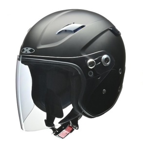 セミジェットヘルメット　X-AIR RAZZO STRADA　マットブラック　フリー(57～60cm未満)サイズ　RAZZO STRADA MBK リード工業