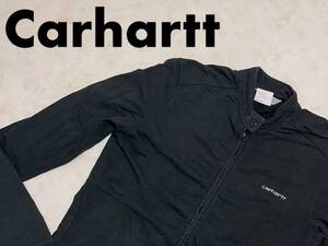 ☆送料無料☆ Carhartt カーハート USA直輸入 古着 ジップアップ ジャケット レディース L ブラック トップス 中古 即決