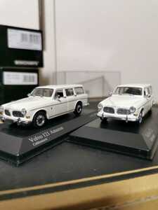 ボルボ　アマゾン　ブレイク　VOLVO 121Break ホワイト系2台セット　レア　ミニチャンプス 1/43 