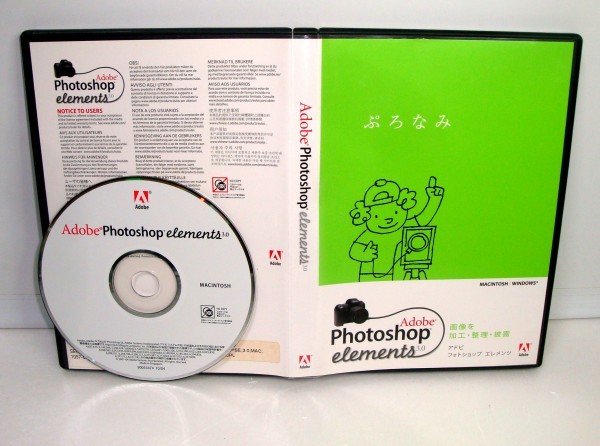 �y����OK�z Adobe Photoshop Elements 3.0 ���{��� / Photoshop CS ���x�[�X / Mac��