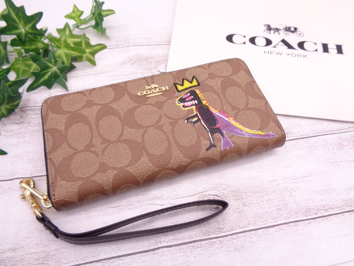COACH 大人気 恐竜 かわいい MENS 長財布 新品・未使用