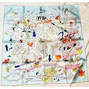 HERMES エルメス Sur Mon Nuage scarf 90 スカーフ マルチカラー H003900S