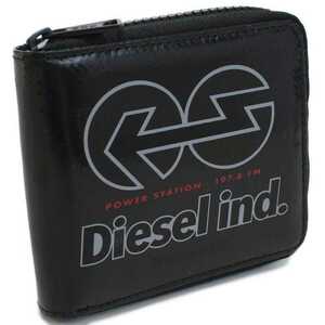 ディーゼル DIESEL 2つ折り財布 ブランド ラウンドファスナー ミニ財布 X08996　P4635　T8013 ブラック