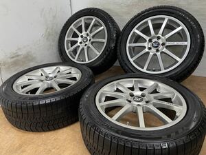 送料無料！20年製造！バリ溝！スポーツテクニック 17インチ 7J +50 PCD108 5H ダンロップ 225/50R17 ボルボ V60 V70 V40 クロスカントリー