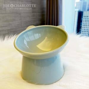 [ blue 1 point ] high capacity cat dog hood bowl pet tableware bite bait inserting watering bait 
