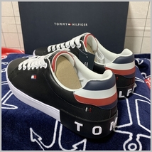 フラッグロゴサイドラインスニーカー [tm REZZ] BLACK 10inch 日本28cm TOMMY HILFIGER　#ngTOMMY_画像3