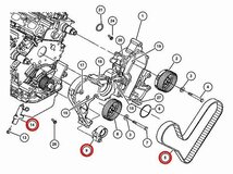 05-08 タイミングベルト テンショナー セット◆ダッジ マグナム_画像2