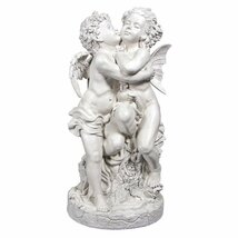 キューピッドとプシュケの最初の接吻 ファースト・キス彫像 ガーデン彫刻 装飾置物 芝生 エントランス(輸入品_画像2