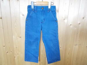 e368*wrangler KIDS Denim pants * size 4T child child light blue color old clothes USED USA made America made Wrangler pants 5A