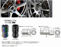 協永産業 T1/06 M12×P1.25 4個入り 貫通ナット MN03GK-4P KYO-EI Kics MONOLITH キックス モノリス_画像2