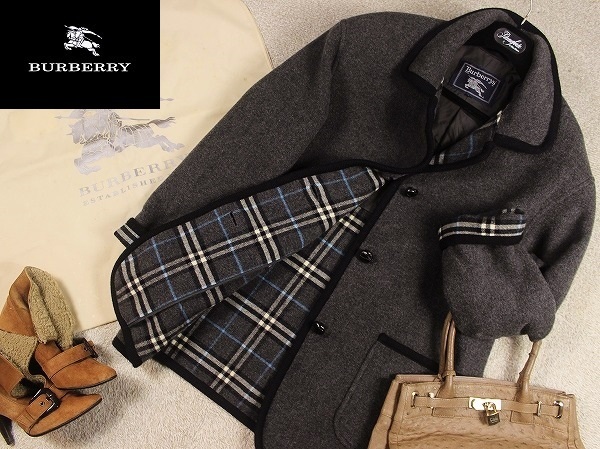 直販最安値 極美品Lサイズ BURBERRY カシミヤ チェスターコート ダブル ...