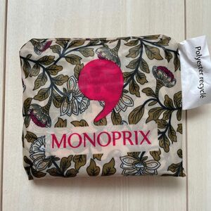 MONOPRIXモノプリ エコバッグ 花柄 ボタニカル フランスお土産