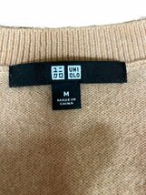 美品 カシミヤ 100% UNIQLO ユニクロ Vネック セーター レディース M トップス ピンク系 No.434_画像3