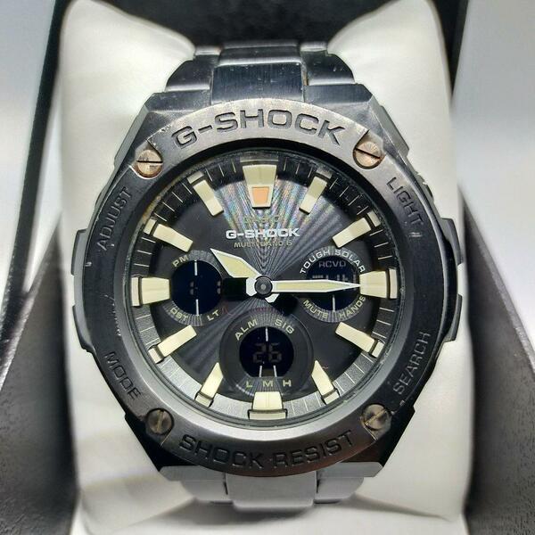 CASIO　G-SHOCK　メタルバンド腕時計　GST-W130BD-1AJF