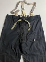 ★送料込み 希少 ビンテージ 60s ROYAL NAVY VENTILE TROUSERS WINDPROOF ロイヤルネイビー ベンタイル サスペンダー パンツ イギリス軍★_画像3