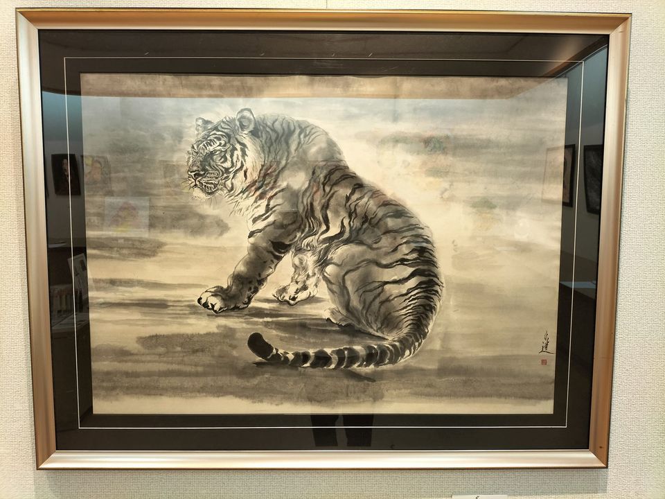 Pintura en tinta moderna ☆ Pintura de tigre del artista Shirado Shirado (obra auténtica) con certificado de autenticidad / Pintura de tigre, pintura en tinta, pintura en tinta, envío gratis ♪, Obra de arte, Cuadro, Pintura en tinta