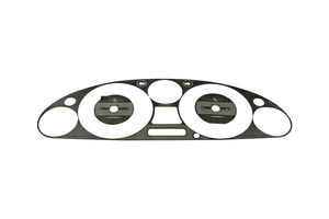 Jass Performancejas Performance meter panel ( cluster bezel ) black stainless steel hair line Roadster NB6C NB8C