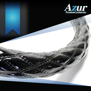 Azur アズール ハンドルカバー エナメル ブラック 2HLサイズ いすゞ 大型ギガ H6.12～H19.4 ※一部は2HSサイズ