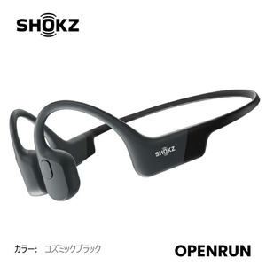 SHOKZ OPENRUN 骨伝導イヤホン オープンラン コズミックブラック 急速充電 Bluetooth5.1 ワイヤレスイヤホン オープンイヤー