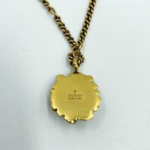 【中古】GUCCI ネックレス＜アクセサリー＞ グッチ ゴールド アクセサリー リング ファッション ブランド ライオンヘッド_画像2