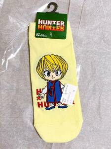 ハンターハンター 靴下 クラピカ 黄色 HUNTER×HUNTER ハンター×ハンター ソックス　しまむら コラボ