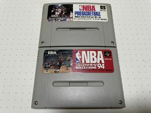 ☆SFC NBA PRO BASKETBALL プロバスケットボール '94 BULLS vs SUNS セット ☆動作確認済 端子・除菌清掃済 同梱歓迎