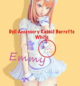 ANGEL PHILIA ドール用 白 うさぎ ヘアクリップ アクセサリー 1個 vmf50 オビツ parabox mdd dd dollbot smartdoll アゾン Elle/Ellie/Emmy