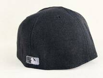 希少《Dead Stock / YANKEES》90s2000s デッド【 NEW ERA アメリカ製 59FIFTY ヤンキース 黒黒 ベースボール キャップ 7 3/4 ビンテージ 】_画像5