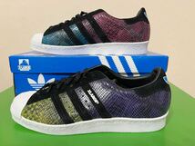 【未着用品】X-LARGE (エクストララージ) ×adidas SUPERSTAR 80 (G18090) 28.0cm SS 80 X XLARGE アディダス コラボ デッドストック_画像2