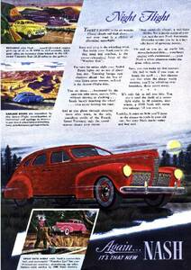 *1939 year. automobile advertisement nashuNASH