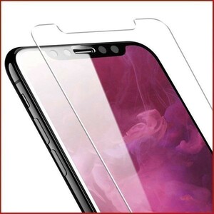 iPhone XS MAX ガラスフィルム 2個セット 強化ガラス 3D Touch対応 透過率99% 硬度9H 極薄 保護フィルム 1ヶ月保証「GLASS-IXS(MAX).Dx2」