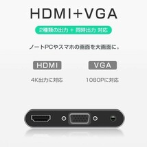 USB Type C MacBook Pro Airハブ 5in1 ミラーリング 4K HDMI VGA PD充電 USB 3.0 在庫処分初期不良のみ保証「USBC1-5HUB.C」_画像5