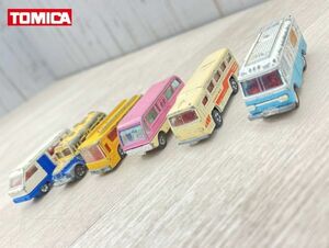 当時物 トミカ ボンネットバス はとバス 観光バス TV中継バス 6台 まとめて 本体のみ 黒箱 tomica ミニカー 日本製 1970年代 即日配送