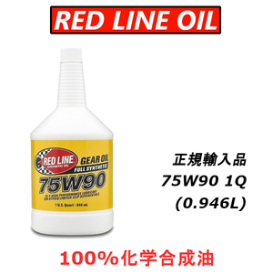 送料無料 RL 75w90 2本セット 【日本正規輸入品】 レッドラインオイル GL-5 100%化学合成油 エステル REDLINEOIL