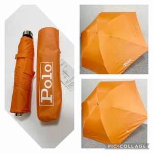 新品 ラルフローレン 雨傘 傘 折りたたみ傘 女性用 軽量 オレンジ