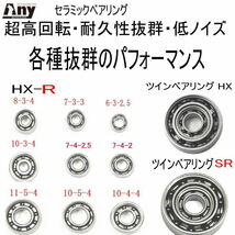 ダイワ ベアリング HX タイプS 2個セット (10-3-4 10-3-4) スティーズ LTD SV TN 103H-TN 103HL-TN_画像5