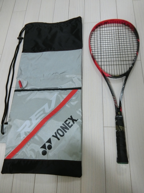 日本値下 ソフトテニスラケット ヨネックス ナノフォース8Vレブ UL1 赤