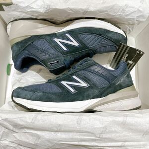 美品 New balance W 990 V5 NV 24.5 ニューバランス US7.5 ニューバランス ネイビー 紺