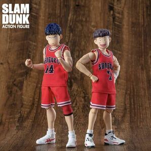 【即納】箱痛み スラムダンク 1/10 可動フィギュア 木暮公延 5号 湘北 白ユニフォーム SLAMDUNK ACTION FIGURE 非s.h.figuarts figmaの画像8