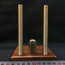 真鍮 長ナット M 10 mm - ピッチ1.0 x 長さ 30 mm 1個入 別売り 真鍮 中空パイプボルト つなぎ用_画像4