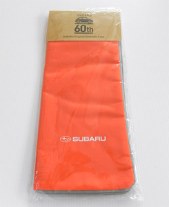  Subaru umbrella case orange umbrella cover multi pouch bottle case towel case SUBARU 60 anniversary automobile Novelty not for sale Logo orange 