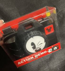 買い逃してしまった方に★新品同様・ディズニーストアで購入 ミッキーマウス ACTION MEMO アクションメモ ★ボールペン2本付き★