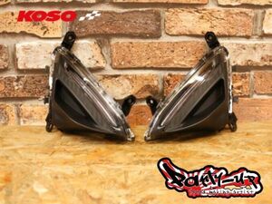 セット販売！シグナスグリファス KOSO LEDシーケンシャルウインカー＋ウインカーリレー 国内仕様対応品 B8R BKG SEJ4J Cygnus ドレスアップ