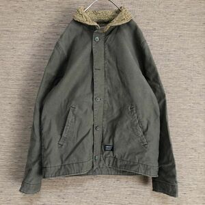 カーハート シェフィードジャケット　アウター　ブルゾン　ワンポイントロゴ　@5w carhartt 古着　人気　激レア カーキー　モスグリーン