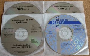 * Hitachi Flora 330W DG5 for Win XP Pro recovery CD set *