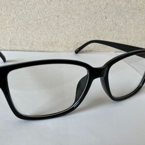 デザイン 伊達メガネ ボストン ブラック