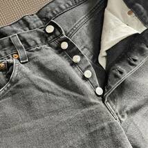 送料無料 Levi's 90S 501 ブラック デニム パンツ W31 ジーパン BLACK 黒 リーバイス ビンテージ VINTAGE 80S USA アメリカ 製 levis_画像3