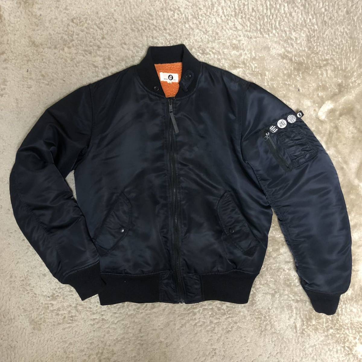 MOREABOUTLESS×グッドイナフ レザーダウン【ブラック】サイズL | en
