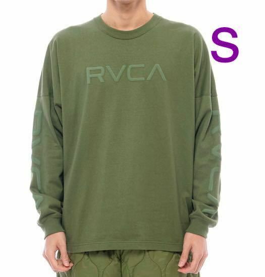 サイズ S モスグリーンRVCA BIG PIXEL LS ロングＴシャツ